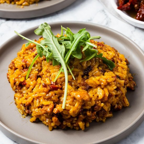 Spicy Italian Sausage Risotto