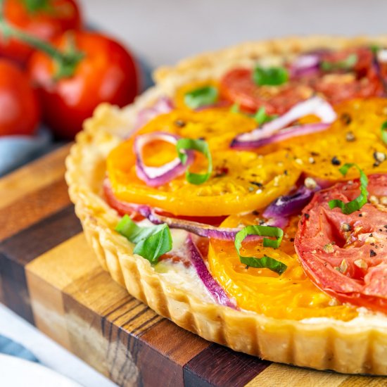 Healthier Tomato Pie