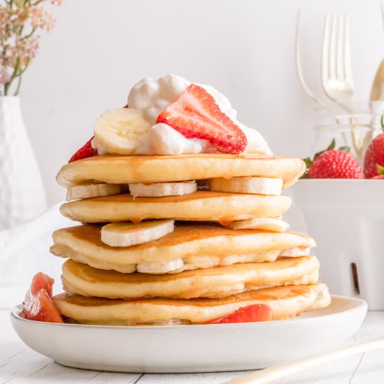 Strawberry Banana Pancakes