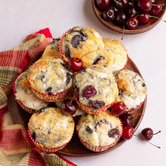 Cherry Cheesecake Muffins