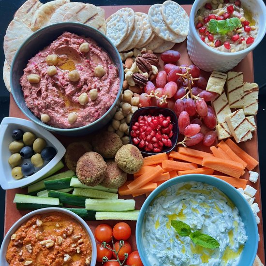 Homemade Mezze Platter