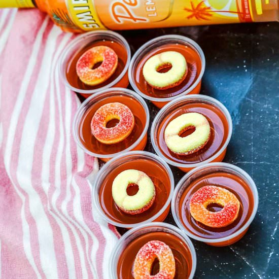 Easy Peach Jello Shots