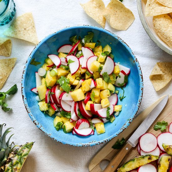 Radish and Pineapple Salsa