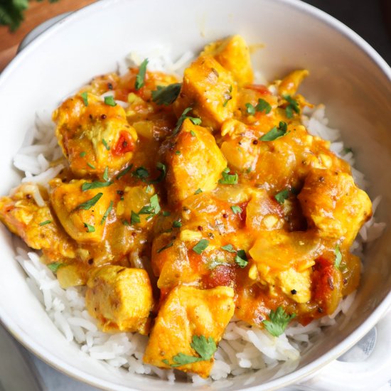 Chicken Curry with Almond Milk