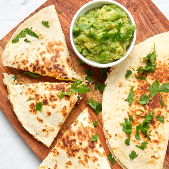 Bacon Spinach Breakfast Quesadillas