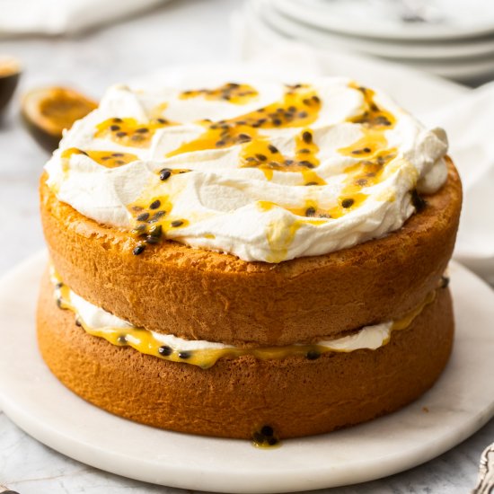 Passionfruit Sponge Cake