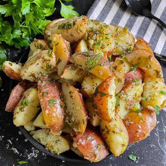 Herb Potato Salad (no mayo)