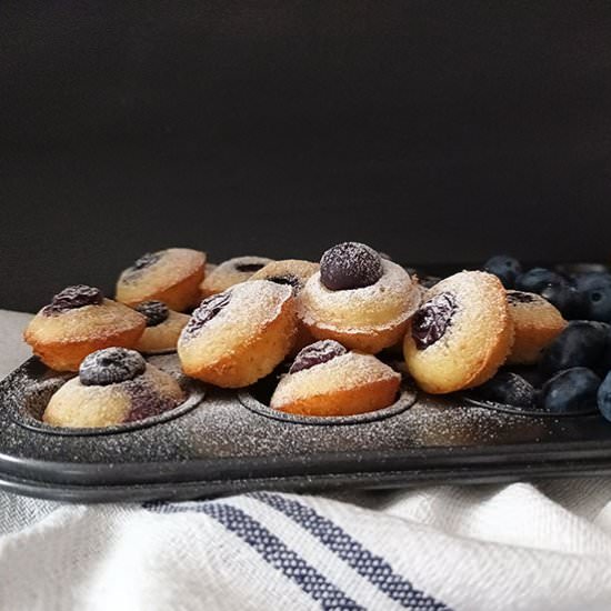 Mini Blueberry Yogurt Muffins