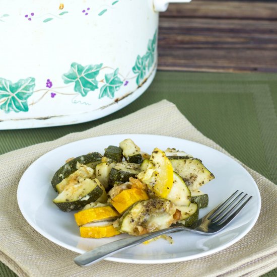 Crock Pot Zucchini & Yellow Squash