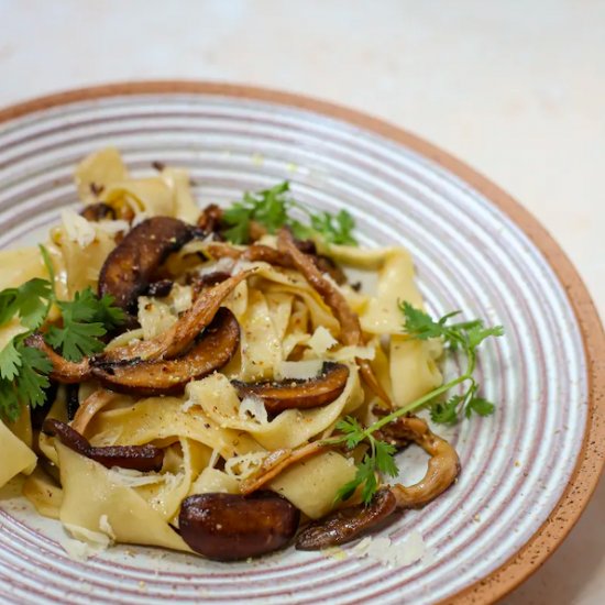 Mushroom Confit Pasta