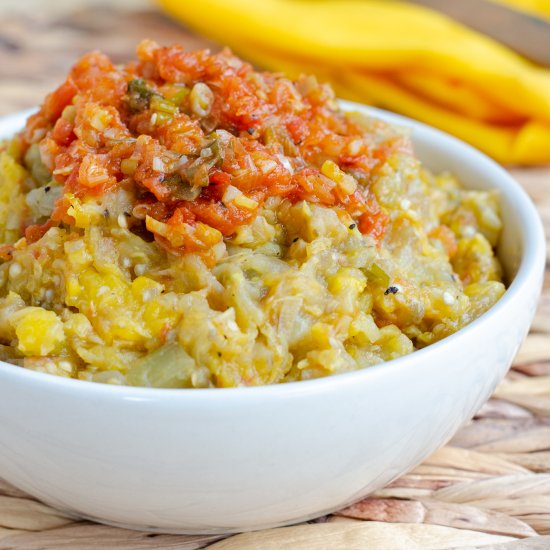 Boronia (Plantain & Eggplant Mash)