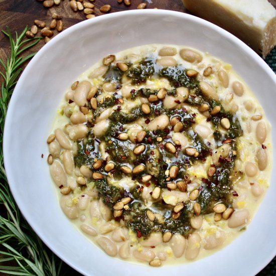 Cannellini Beans & Rosemary Pesto