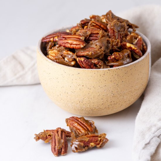 Bourbon Candied Pecans