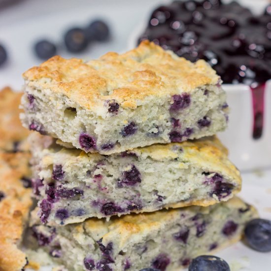 Blueberry Cream Biscuits