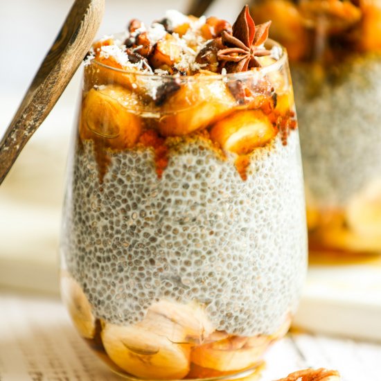 Overnight Banana Bread Chia Pudding