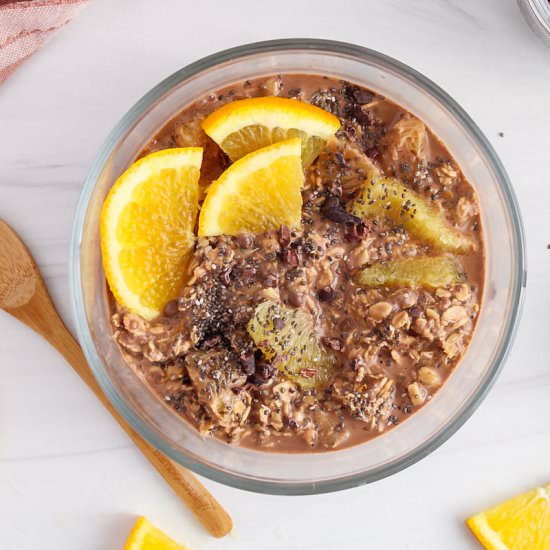 Chocolate Orange Overnight Oats