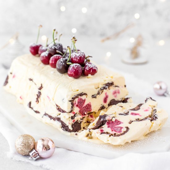 Raspberry Chocolate Semifreddo