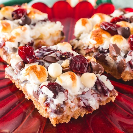 7 Layer Cranberry Magic Bars