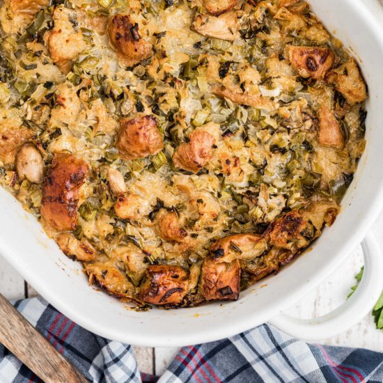 Baked Oyster Dressing