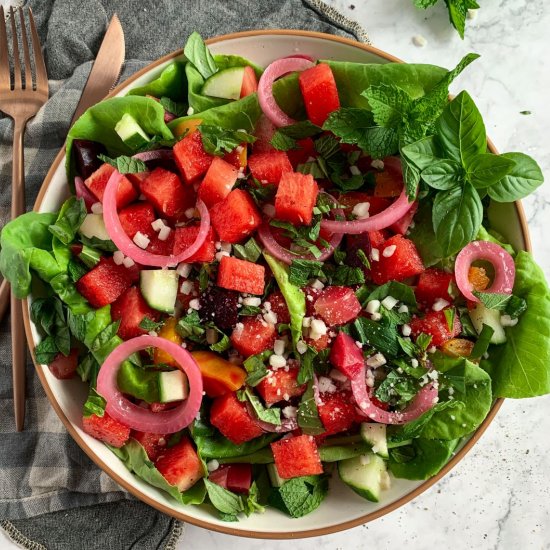 Watermelon Beet Salad