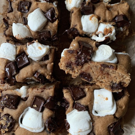 White Bean S’mores Cookie Bars