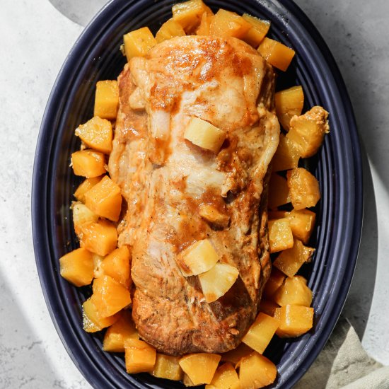 Slow Cooker Hawaiin Pork Tenderloin