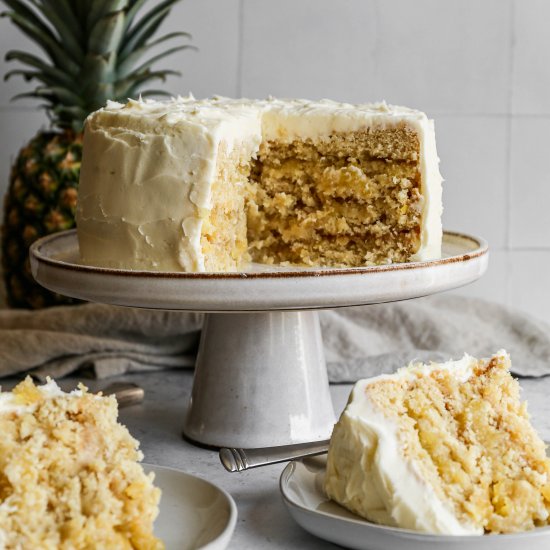 Gluten Free Pina Colada Cake