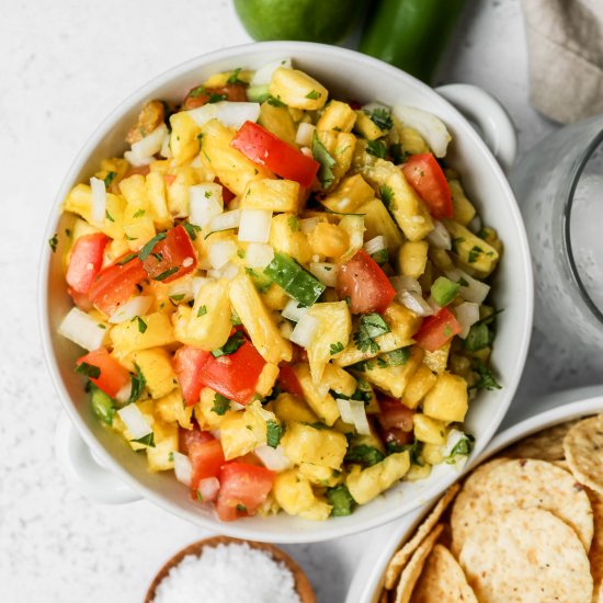 Easy Fresh Pineapple Salsa