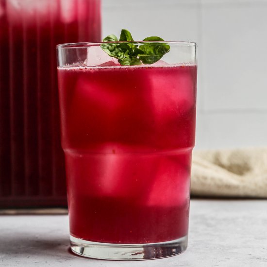 Homemade Blueberry Lemonade