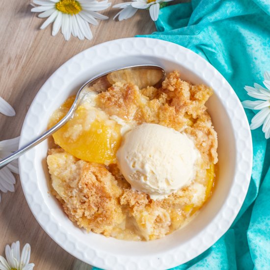 Peach Dump Cake