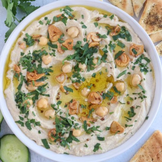 Musabaha – Whole Chickpea Hummus