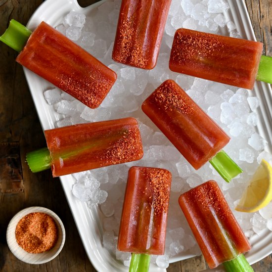 Bloody Mary Popsicles