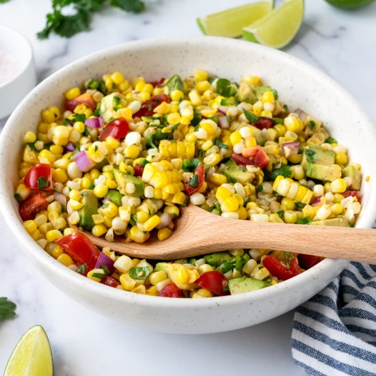 Fiesta Corn Salad with Avocado