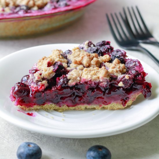 Healthy Blueberry Pie (Easy)