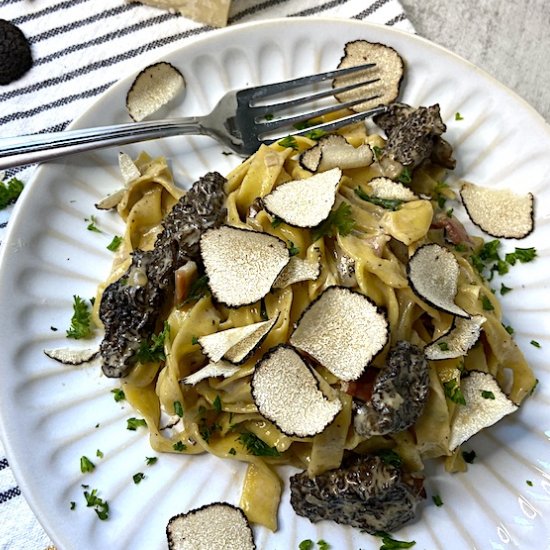 Creamy Truffle & Morel Pasta