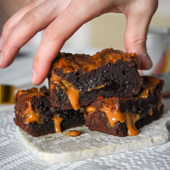 Salted Caramel Chocolae Brownies