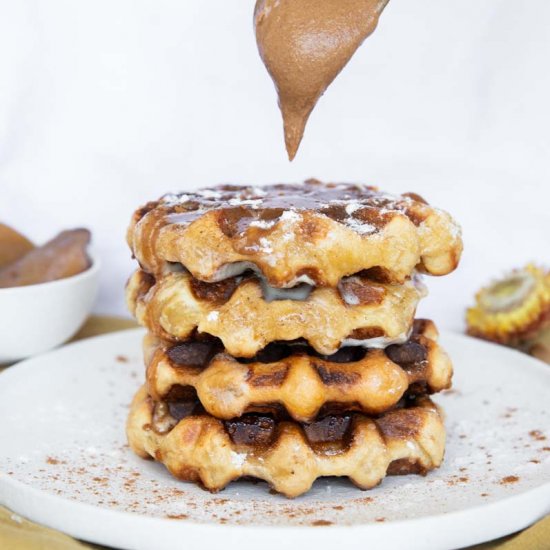 Biscoff Belgian Liege Waffles