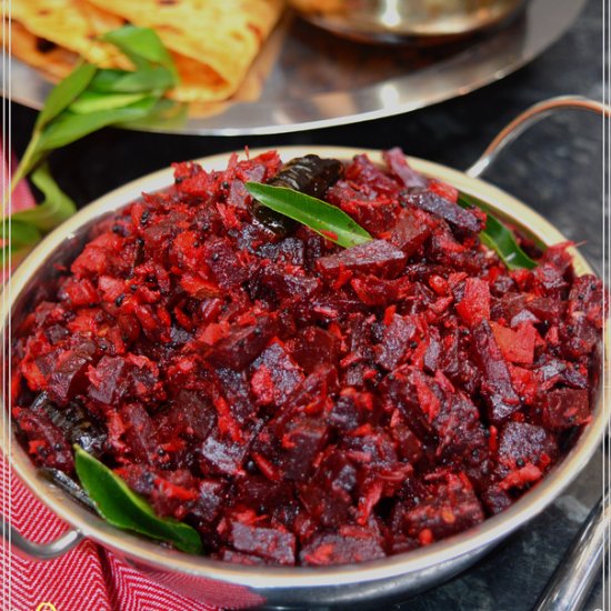 Beetroot Coconut Stir Fry Curry