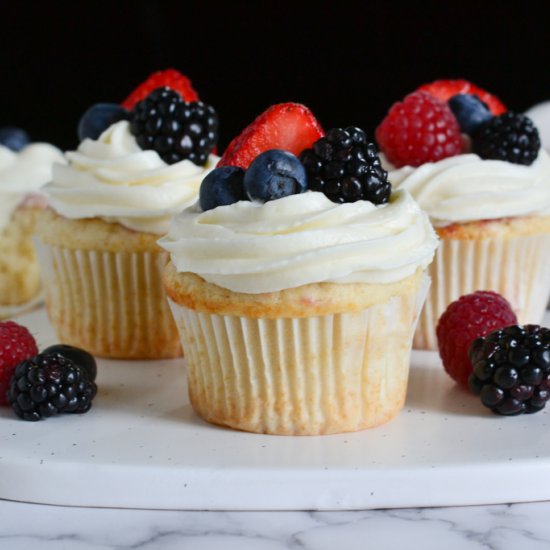 Berry Chantilly Cupcakes