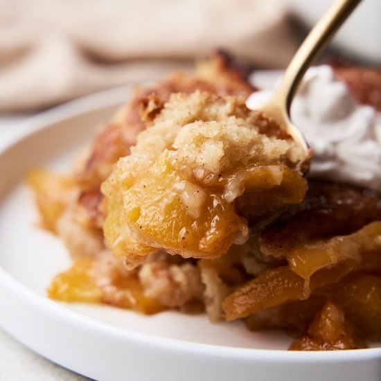 Vegan Peach Dump Cake