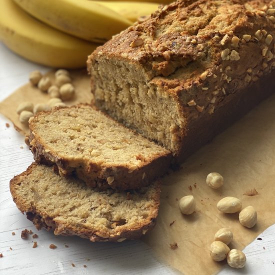 Hazelnut and Banana Bread