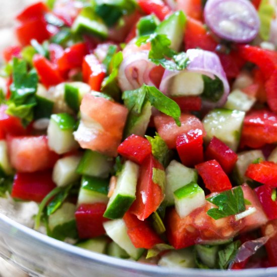 SIMPLE SHIRAZI SALAD RECIPE