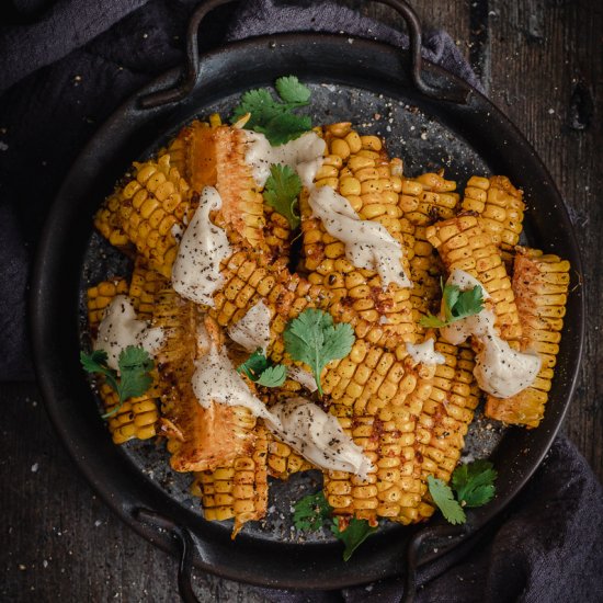 Smoky Chipotle Butter Corn Ribs