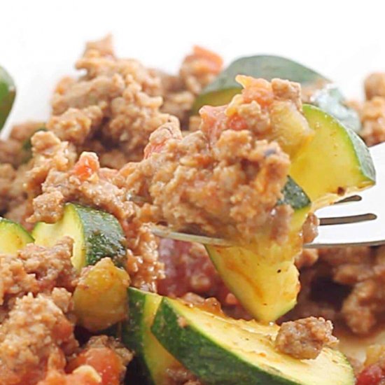 Zucchini and Ground Beef Skillet