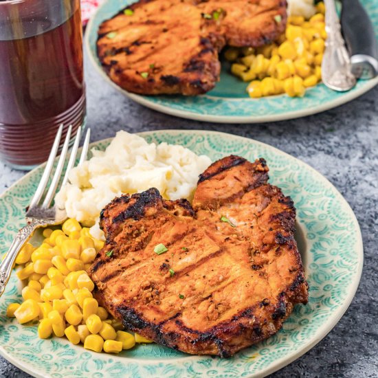 Juicy Marinated Grilled Pork Chops