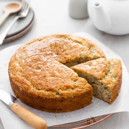 Moist Eggless Banana Cake