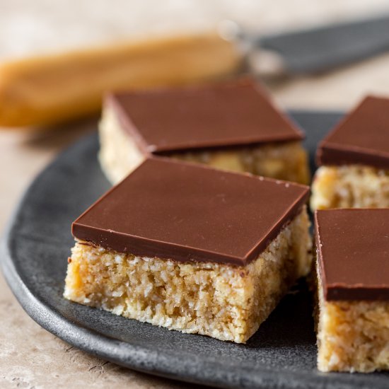 Easy Dairy-Free Caramel Slice