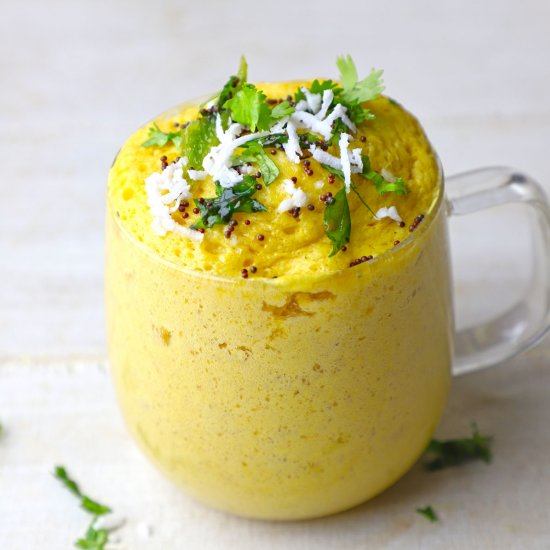 Mug Dhokla Recipe