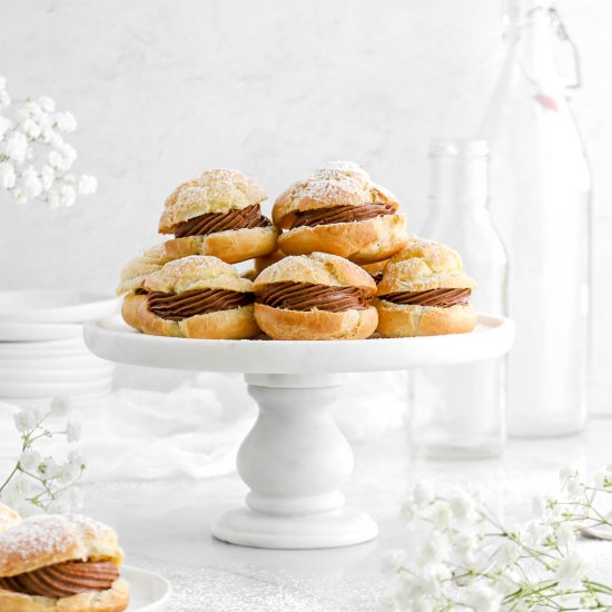 Chocolate Mousse Filled Cream Puffs