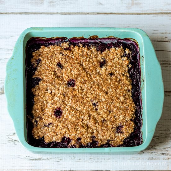 Black Cherry Crisp Dessert